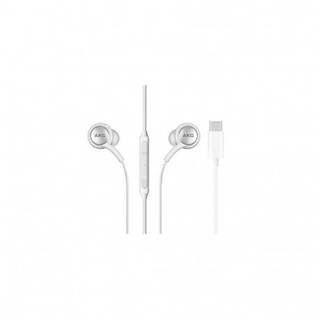 Headphones - Samsung AKG Earphones With Carrying Bag, Compatible With Various Devices, White