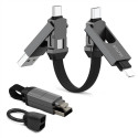Charging Cable - Statik HexCharge, Universal Compatibility, High-Speed Data Transfer, Durable Black