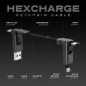 Charging Cable - Statik HexCharge, Universal Compatibility, High-Speed Data Transfer, Durable Black
