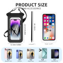 Mobile Phone Accessory - Just Must Waterproof Phone Pouch, Touchscreen Functionality, Black
