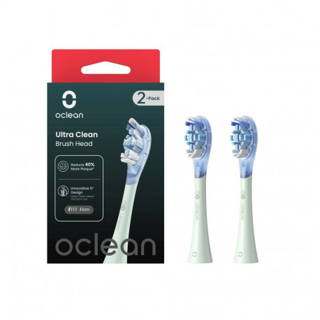 Electric Toothbrush Head - Oclean Ultra White Brush Head 2 Pcs, Green