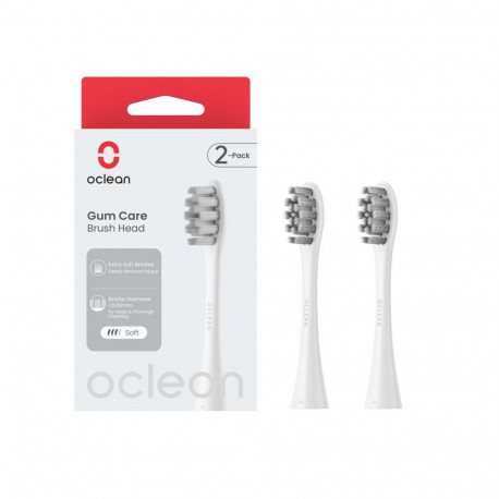 Electric Toothbrush Head - Oclean Professional Gum Care Brush Head P1C12, Soft DuPont™ Bristles, 2 P