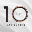 Smart Ring - HiFuture Ring2, Heart Rate Tracking, Sleep Analysis, Titanium Silver