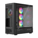 Computer Case - MODECOM Volcano AQ300 ARGB Midi Black