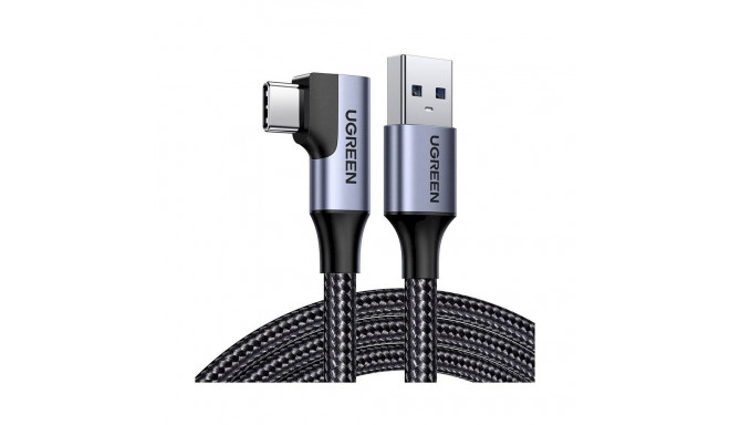 UGREEN US385 Cable USB A - USB C angle 1m 3A with nylon braid / black