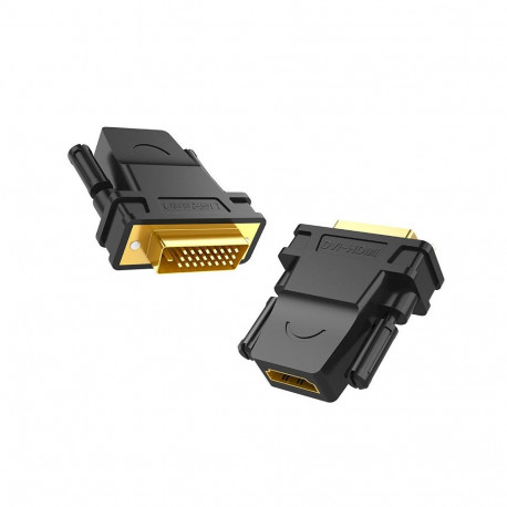 UGREEN Adapter DVI male - HDMI female / black