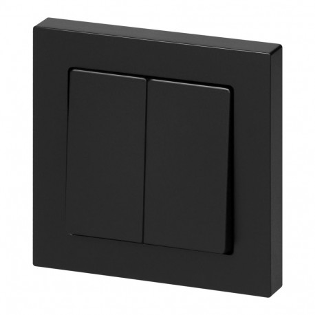 Łącznik p/t świecznikowy Malta, 10A, 250V, WP-2M, czarny mat (10 tk.)