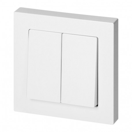 Łącznik p/t świecznikowy Malta, 10A, 250V, WP-2M, biały (10 tk.)
