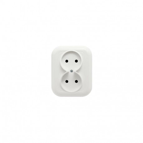 Gniazdo wtyczkowe podwójne – fan- n/t 2x2p 16a, 250v, biały