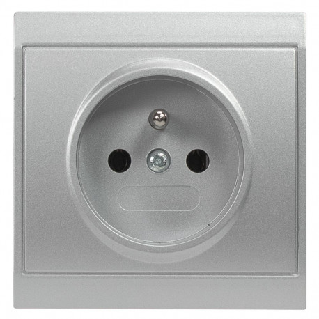 Gniazdo wtyczkowe pojedyncze p/t, 2p+z 16a, 250v (moduł)
