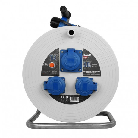 HAND PRO tööstuslik pikendusjuhtme rull IP55 40m H07RN-F 32,5mm