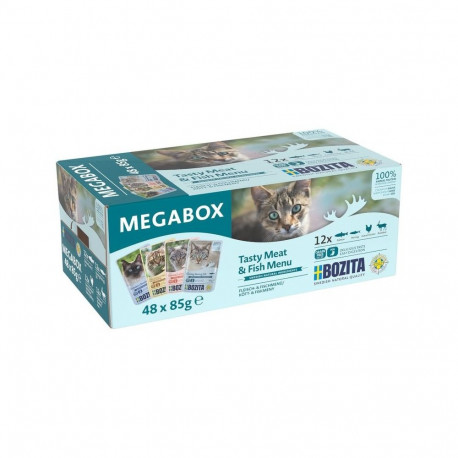BOZITA kasside märgtoit Mega Box, tükid kastmes, 48x85g