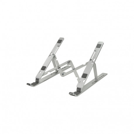 "Notebook stand, foldable, aluminum, silver"