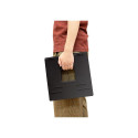 "Notebook stand, foldable, height adjustable, black"