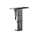 "Adjustable under desk CPU mount, rotatable, slidable"