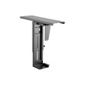 "Adjustable under desk CPU mount, rotatable, slidable"