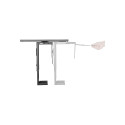 "Adjustable under desk CPU mount, rotatable, slidable"