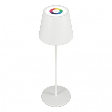 RealPower LED-RGB laualamp hämardatav akuga, valge