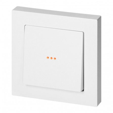 Przycisk dzwonek p/t z podświeleniem Malta, 10A, 250V, WP-6/7M/S, biały (5 tk.)