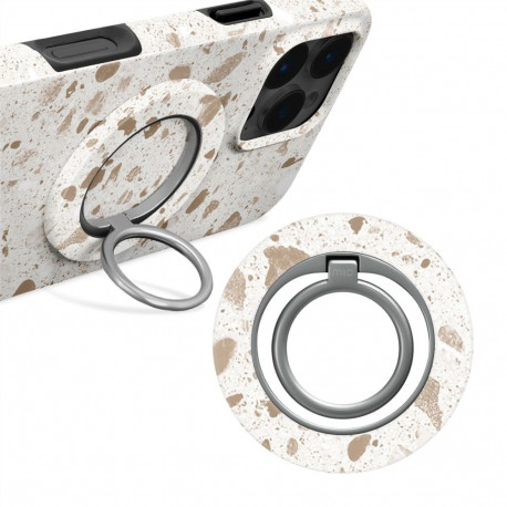 Phone Case - MIO Soft Terrazzo MagSafe Ring Holder Case, Light Brown