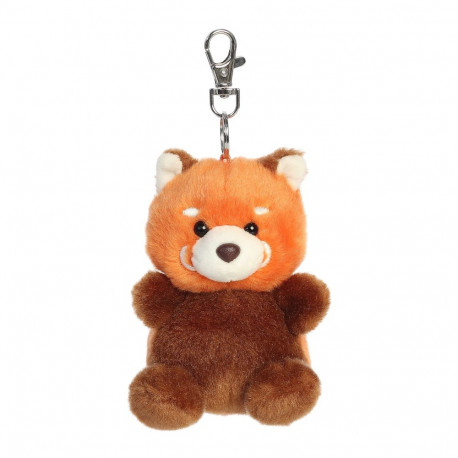 AURORA Palm Pals võtmehoidja pehme mänguasi punane panda 10 cm