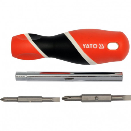 Yato Kruvgriez YT-25971, 4, kahepoolsed, S2, 1/4" (6.3 mm), 5/16" (8 mm), magnetiseeritud, satiin, P
