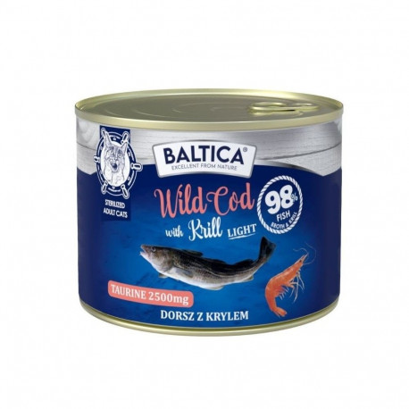 BALTICA Excellent Cod with krill - wet cat food - 185g