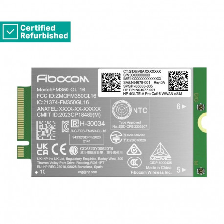 RENEW GOLD HP 4G LTE Modem m.2 WWAN Cat 16 L860-GL-16 Mobile Broadband Cellular (compatible with WWA