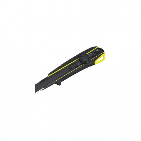 Cutter with elastomer-grip 18mm, "Driver" tip, in-handle blade storage and dial blade lock (10pcs)