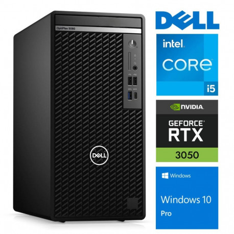 DELL 5080 Tower i5-10500 64GB 1TB SSD M.2 NVME RTX3050 6GB WIN11Pro