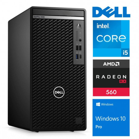 DELL 5080 Tower i5-10500 64GB 256SSD M.2 NVME+2TB RX560 4GB WIN11Pro