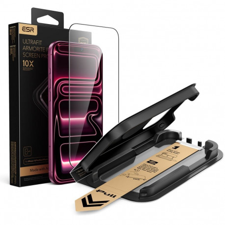SZKŁO HARTOWANE ESR ULTRAFIT ARMORITE PRO TEMPERED GLASS IPHONE 17 PRO / 18 PRO BLACK