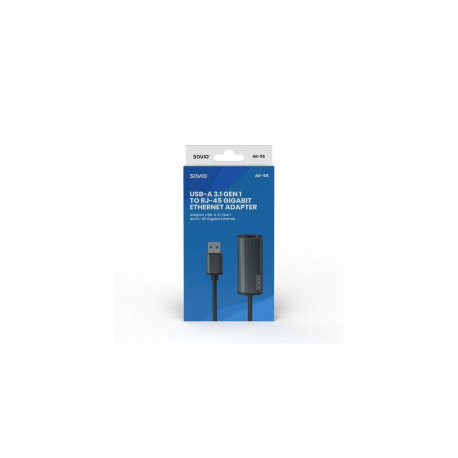 Savio AK-55 Adapter USB-A 3.1 GEN 1 do RJ-45 Gigabit Ethernet USB 3.2 Gen 1 (3.1 Gen 1) Type-A 1000 