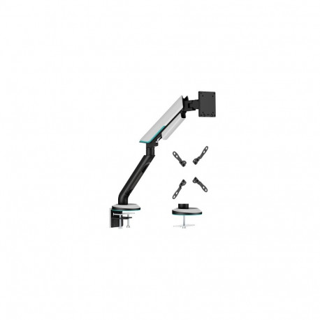 Monitor Stand - HiSmart 24–57" Heavy-Duty Gas Spring Monitor Arm, Gray