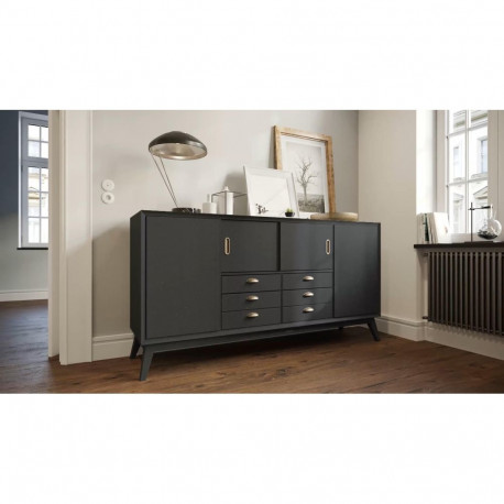 PAINT FURNITURE BRILLANT CARBON 0.5L