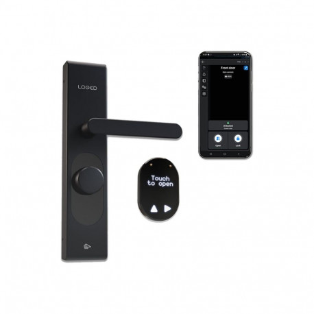 SHELLY LOQED nutikas lukk Touch Bluetooth WLAN, must