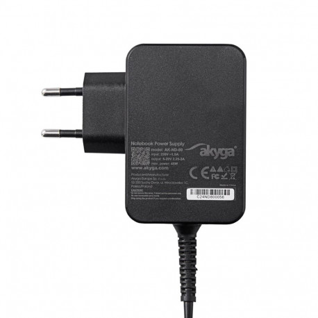 Laptop Charger - Akyga AK-ND-82 90W USB-C GaN Charger Black