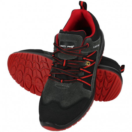 Półbuty esd zamsz/oxford grafit-czer,s1 fo sr,"46", ce,lahti