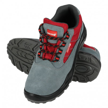Seemisnahast Oxford-stiilis turvakingad S1 P FO SR 43 CE, lahtised, hall-punased