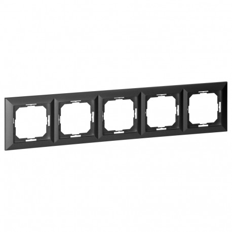 Ramka pieciokrotna Pearl, Ra-5P, czarny (5 tk.)