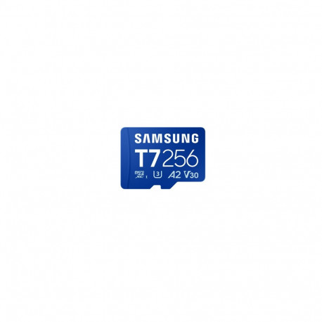 Samsung microSD-kaart T7 256GB microSDXC välkmäluklass U3 V30 A2 (8806097635055)