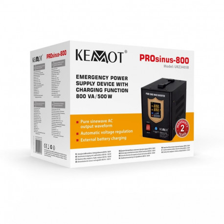 UPS - KEMOT PROsinus-800 800VA/500W Black