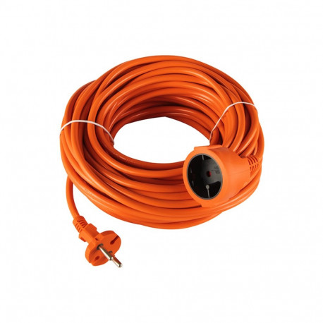 98-758# võrgupikendus pr-160 1-pesa ilma maanduseta 20m oranž (2x1,5mm)