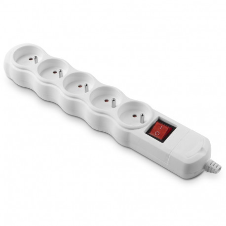 eco bis kaasaskantav viiekohaline pistikupesa 5x2p+z lülitiga 16A 250V, lahtivõetav
