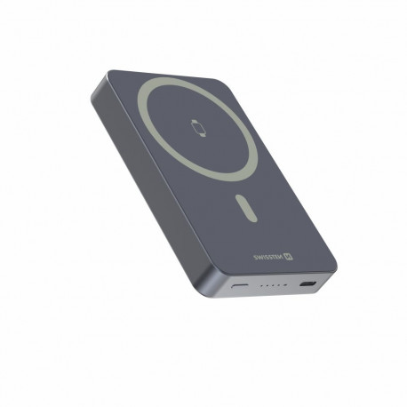 Swissten akupank FUSION, universaalne, MagSafe / Apple Watch, 10000mAh, hõbedane (8595217495081)