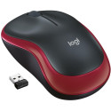 Logitech Mouse M185 Wireless, No, Red, Yes, Wireless connection