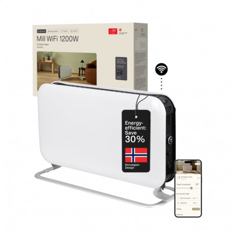 Mill Heater CO1200WIFI3 GEN3 Convection Heater, 1200 W, Number of power levels 3, Suitable for rooms