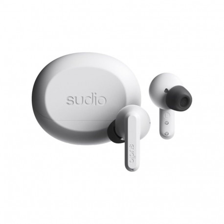 Sudio kõrvasisesed kõrvaklapid A3 Pro Bluetooth mikrofoniga mürasummutusega, uduvalged