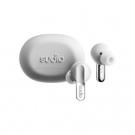 Sudio kõrvasisesed kõrvaklapid N3 Pro Bluetooth mikrofoniga mürasummutusega, kroomvalged