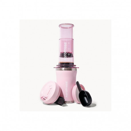 AEROPRESS Go Plus Coffee Maker with Pink Thermal Mug 475 ml